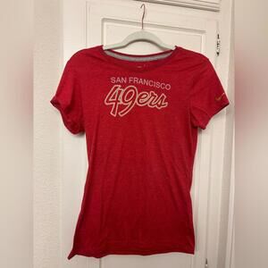 Nike San Francisco 49ers Women’s T-Shirt Size Medium Red NFL Team Apparel